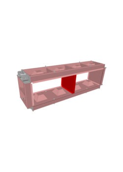 half block design steel mould