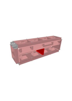 block mold dividing insert