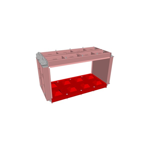 bottom plate concrete block mould